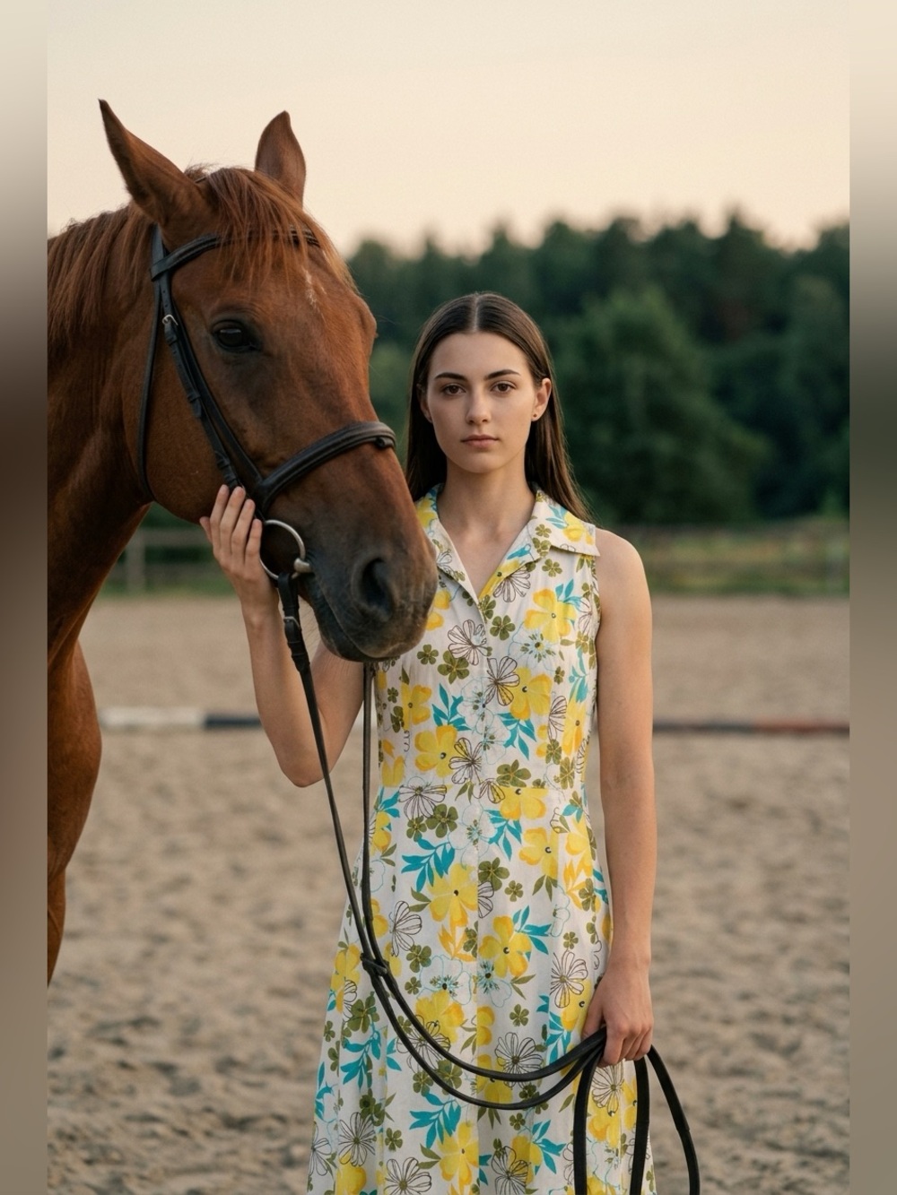 SCARLETT 9/10 Floral Print Sleeveless Midi Dress (2/$13)